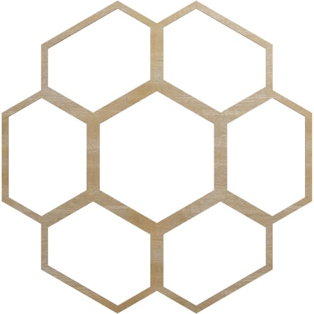 Ekena Millwork Florin Wood Fretwork Pierced Ceiling Medallion, Birch, 38"OD x 13 3/8"ID x 3/8"T CMWP38X38X0375FOBI